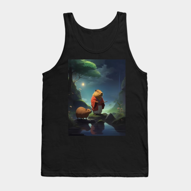 Capybara Tank Top by Trouvaile Card